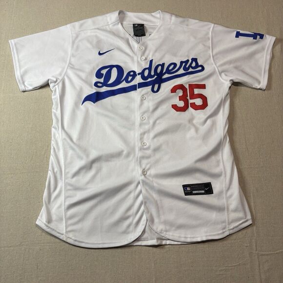 Nike Authentic Collection LA Dodgers Cody Bellinger Jersey #35 White Size 48 - Picture 1 of 7